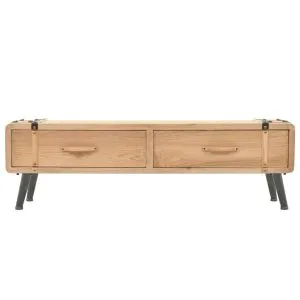 Dulap TV din lemn masiv de brad, 120x33x35 cm