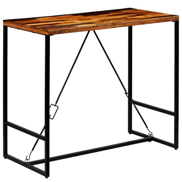 Masă de bar, 120 x 60 x 106 cm, lemn masiv reciclat