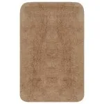 Set covorașe baie, 3 piese, bej, textil