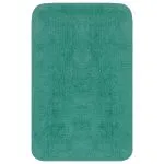 Set covorașe baie, 3 piese, turcoaz, textil