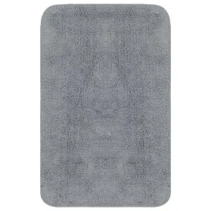 Set covorașe baie, 2 buc., gri, textil