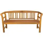Bancă de grădină, 157 cm, lemn masiv de acacia