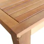 Set masă și scaune de bar, 5 piese, lemn masiv de acacia