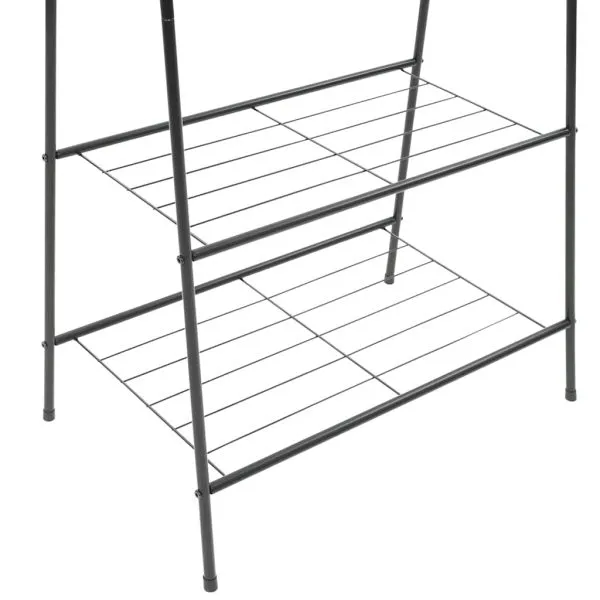 Cuier de haine, 59 x 35 x 150 cm, negru