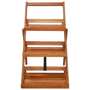 Suport de plante, 3 niveluri, 50x63x80 cm, lemn masiv de acacia
