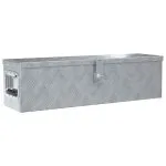 Cutie din aluminiu, 80,5 x 22 x 22 cm, argintiu