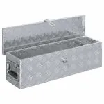 Cutie din aluminiu, 80,5 x 22 x 22 cm, argintiu