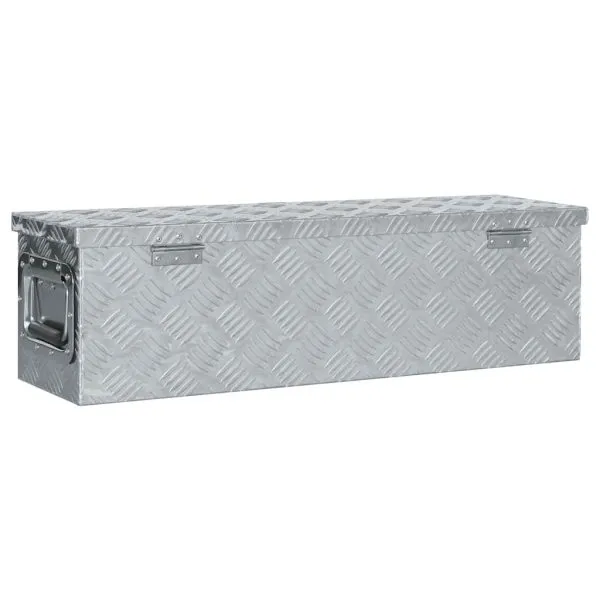 Cutie din aluminiu, 80,5 x 22 x 22 cm, argintiu