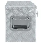 Cutie din aluminiu, 80 x 30 x 35 cm, argintiu
