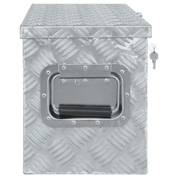 Cutie din aluminiu, 80 x 30 x 35 cm, argintiu