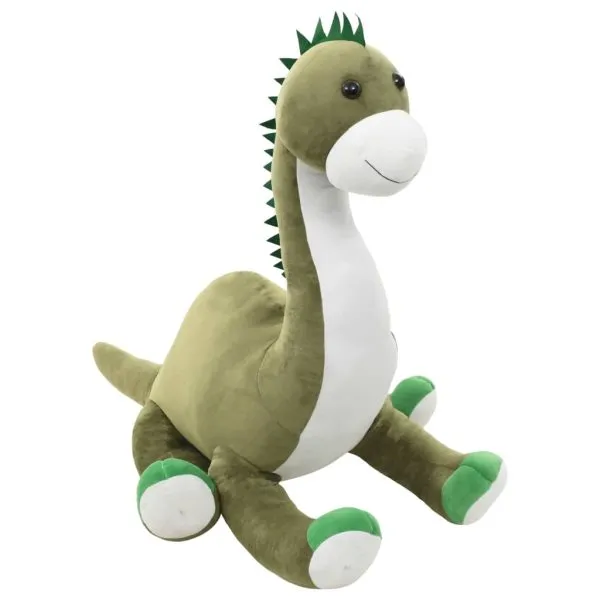 Jucărie dinozaur Brontosaurus, verde, pluș