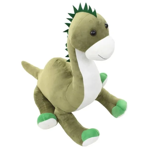 Jucărie dinozaur Brontosaurus, verde, pluș