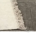 Covor Kilim, gri taupe, 120 x 180 cm, bumbac