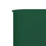 Paravan anti-vânt cu 6 panouri, verde, 800 x 80 cm, textil