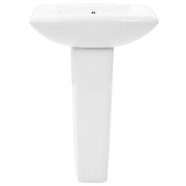 Lavoar cu piedestal, alb, 580 x 470 x 200 mm, ceramică