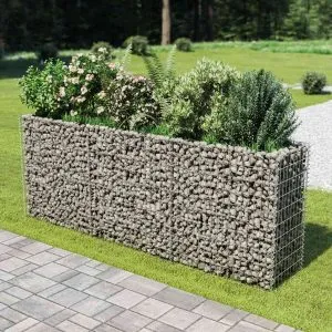 Strat înălțat gabion, 270 x 50 x 100 cm, oțel galvanizat