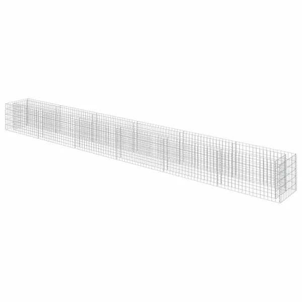 Strat înălțat gabion, 540 x 50 x 50 cm, oțel galvanizat