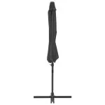 Umbrelă în consolă cu stâlp din oțel, antracit, 300 cm