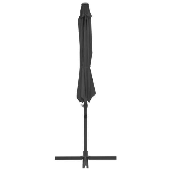 Umbrelă în consolă cu stâlp din oțel, antracit, 300 cm