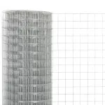 Plasă de sârmă găini, argintiu, 25 x 0,5 m, oțel galvanizat