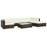 Set mobilier de grădină cu perne