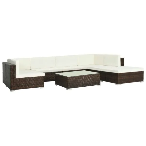 Set mobilier de grădină cu perne