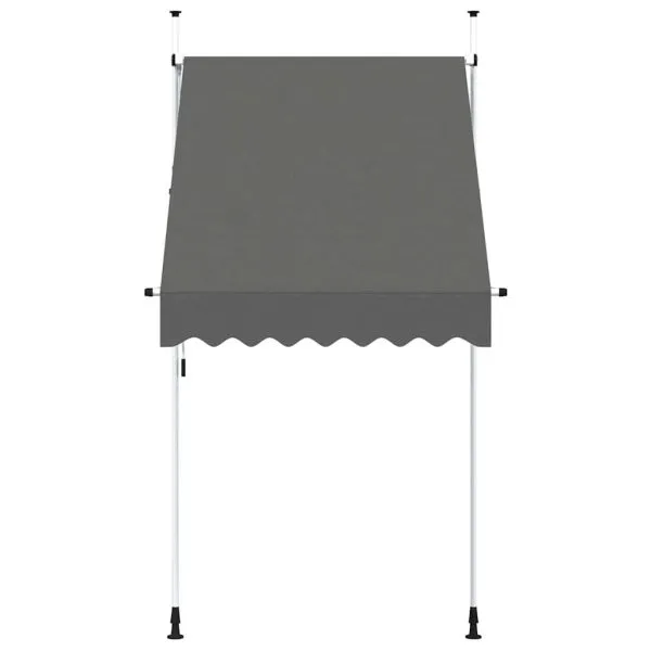 Copertină retractabilă manual, antracit, 150 cm
