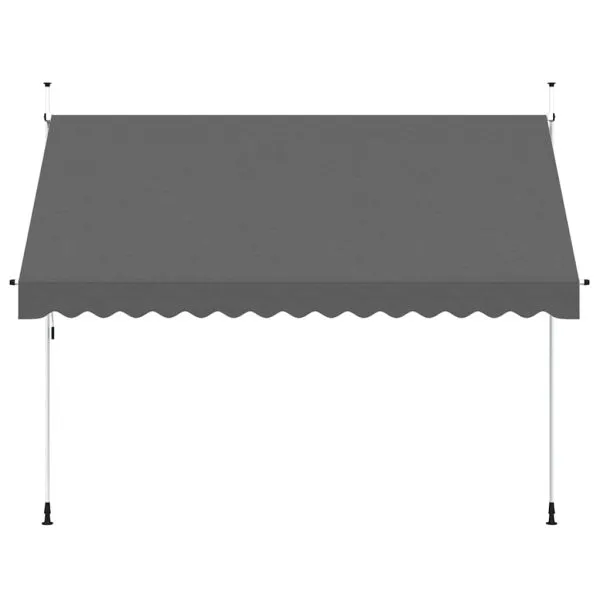 Copertină retractabilă manual, antracit, 350 cm
