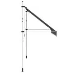 Copertină retractabilă manual, antracit, 350 cm
