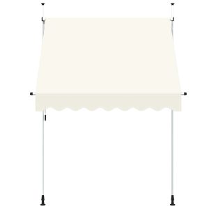 Copertină retractabilă manual, crem, 200 cm
