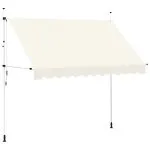Copertină retractabilă manual, crem, 300 cm