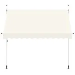 Copertină retractabilă manual, crem, 300 cm