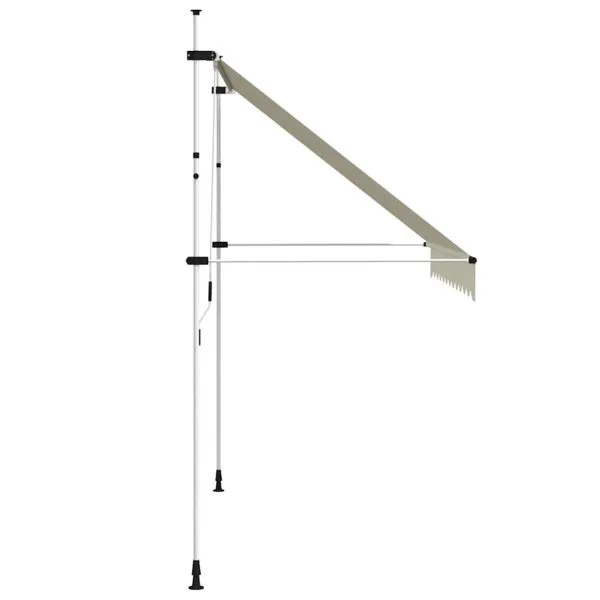 Copertină retractabilă manual, crem, 300 cm