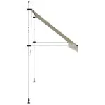 Copertină retractabilă manual, crem, 400 cm