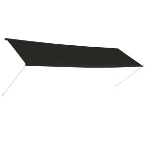 Copertină retractabilă, antracit, 400 x 150 cm
