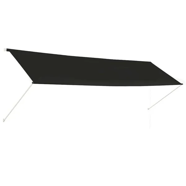Copertină retractabilă, antracit, 400 x 150 cm