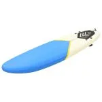 Placă de surf, 170 cm, albastru și crem