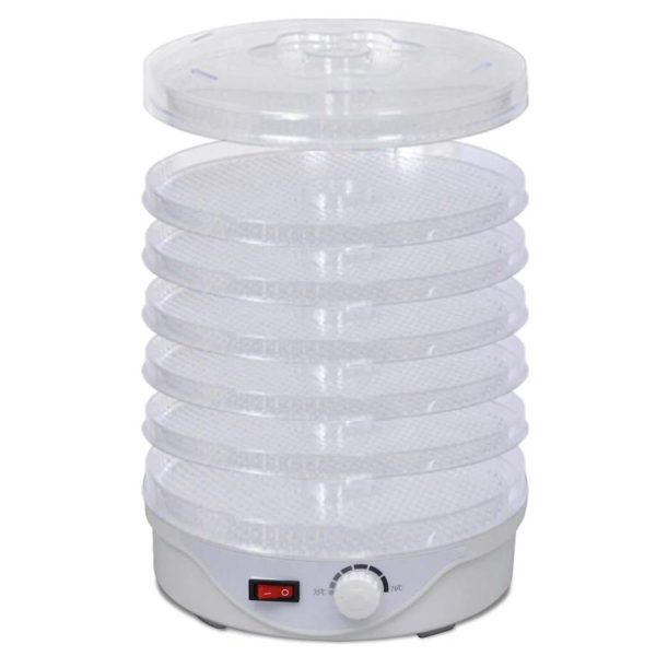 Deshidrator de alimente, rotund, 250 W, 6 tăvi