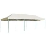 Cort de petrecere pliabil, crem, 3 x 9 m