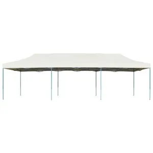 Cort de petrecere pliabil, crem, 3 x 9 m