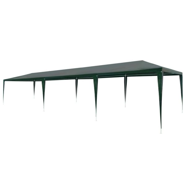 Cort de petrecere, verde, 3 x 9 m, PE