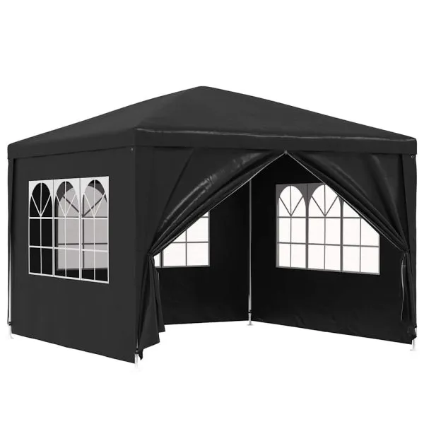 Cort de petrecere, antracit, 3 x 3 m