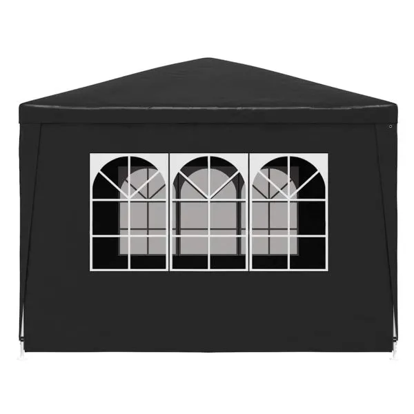 Cort de petrecere, antracit, 3 x 3 m