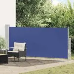 Copertină laterală retractabilă, albastru, 140×300 cm