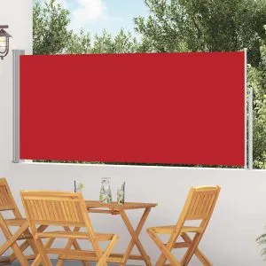 Copertină laterală retractabilă, roșu, 120×300 cm