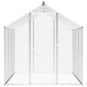 Coteț păsări de exterior, 183 x 178 x 194 cm, aluminiu