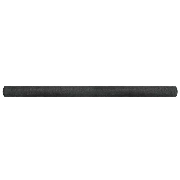 Plasă protecție vizuală, negru, 2×25 m, HDPE