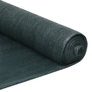 Plasă protecție vizuală, verde, 2×10 m, HDPE