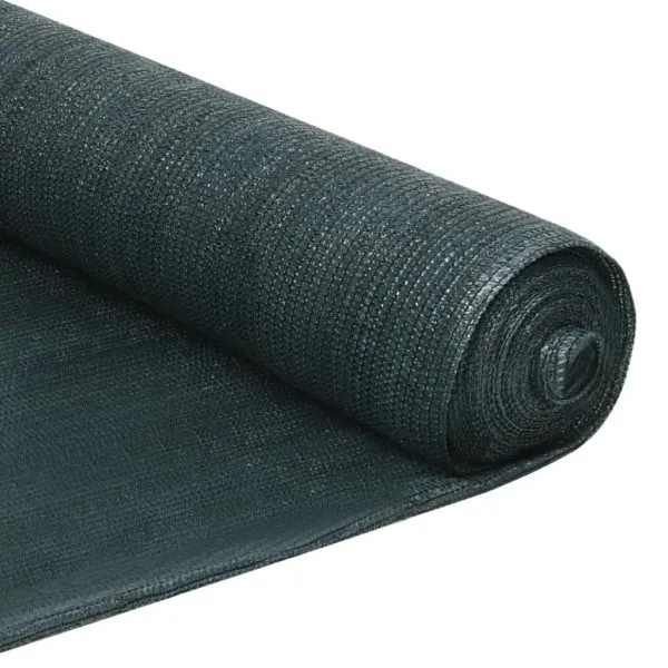 Plasă protecție vizuală, verde, 2×10 m, HDPE