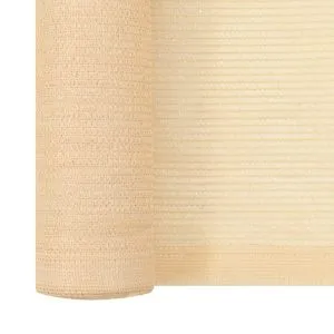 Plasă protecție vizuală, bej, 1×25 m, HDPE